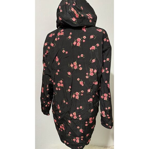 Victoria secret Pink Anorak floral long full zip windbreaker jacket Xs/S - Picture 1 of 8